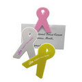 Pink Ribbon Awareness Ribbon Magnetic Memo Holder Clip